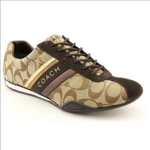 Coach Sneakers Jayme Signature Brown & Gold Shoes